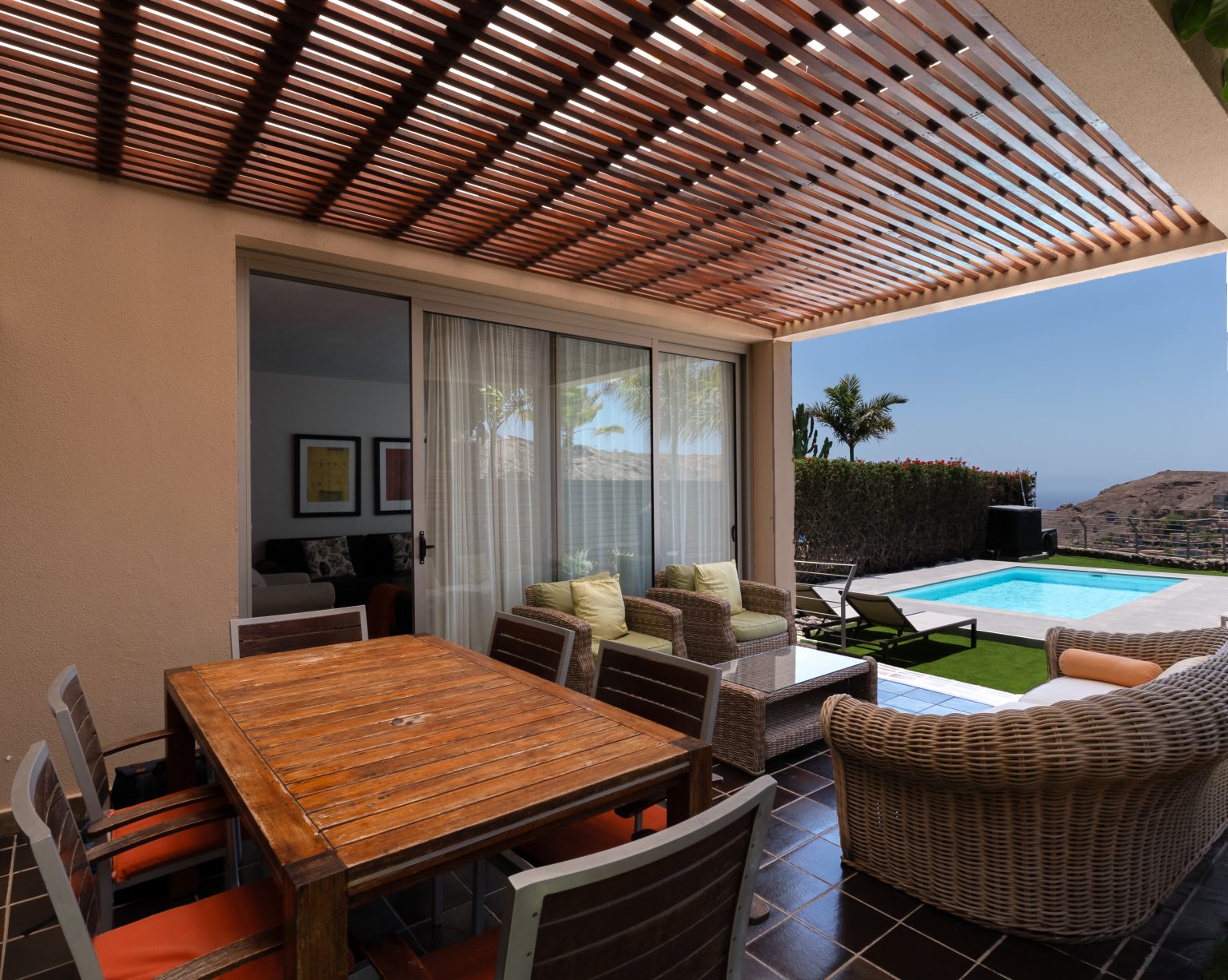 villa con piscina en Las Palmas