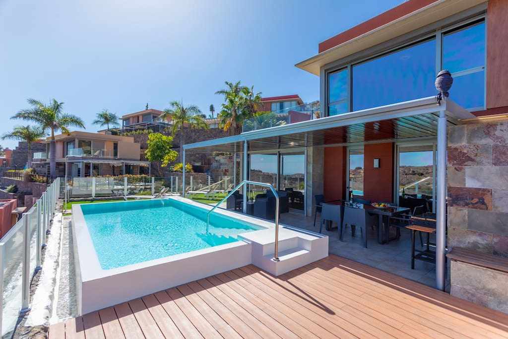 villa los dragos con piscina